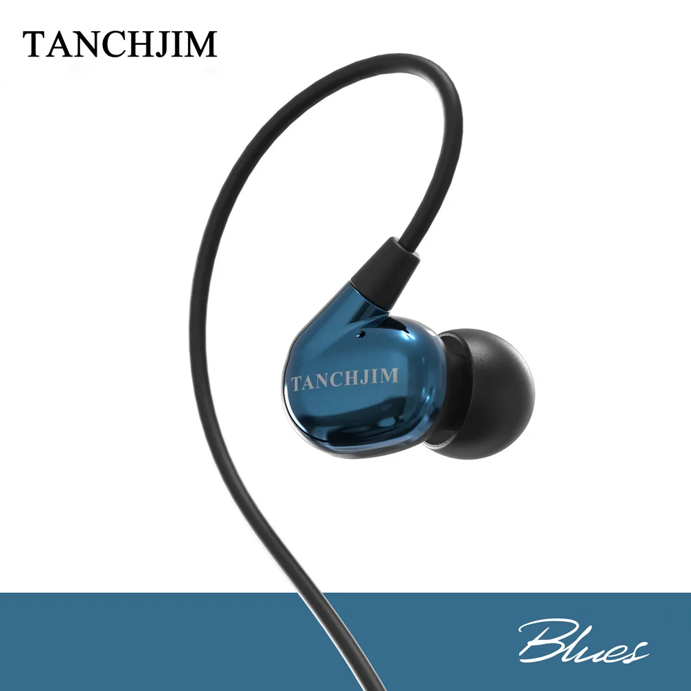 TANCHJIM Blues DMT наушники с одним динамическим приводом в ухо HiFi тяжелыми басами
