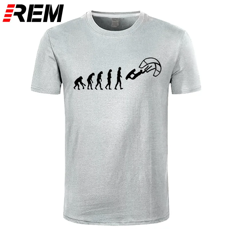 REM Funny Kitesurf Shirt-Kite Surfinger Evolution Kite Boarding, хлопок, футболка классная с принтом, облегающая футболка с буквенным принтом