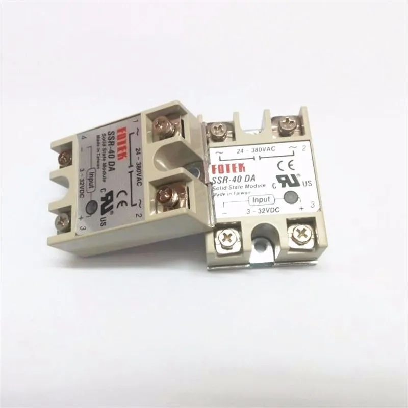 20 шт./партия SSR-40DA FOTEK Однофазный твердотельные реле 40A DC управления AC SSR40DA