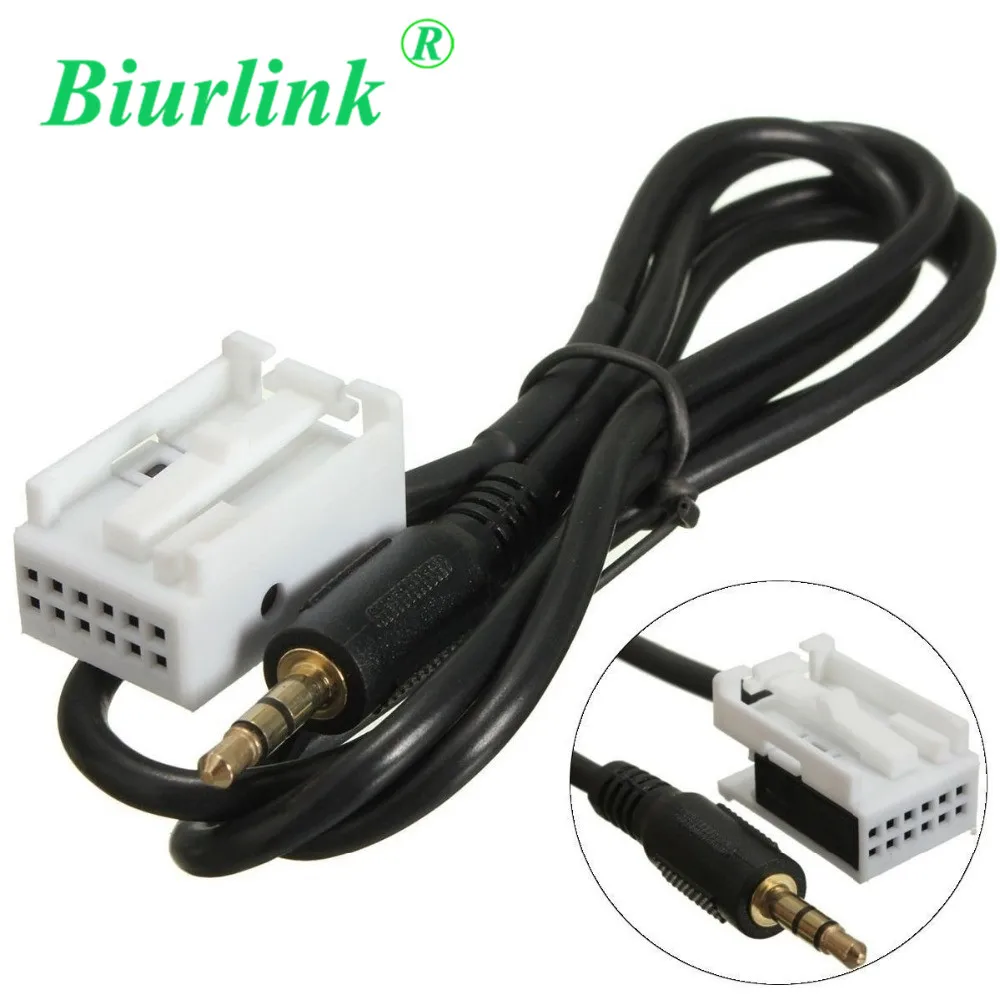 Biurlink 3 5 мм Aux вход аудио кабеля адаптер для VW Volkswagen Golf RCD510 RCD310 12 контактный разъем