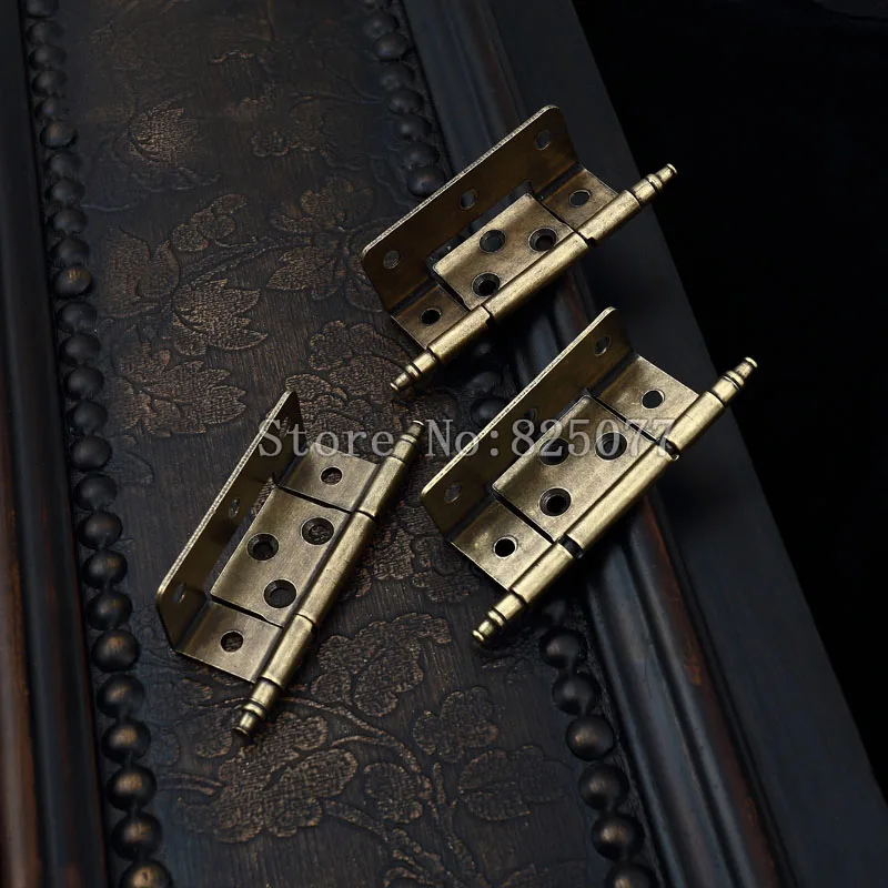 2PCS European American antique hinge furniture hardware crown head