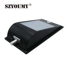 SZYOUMY 81 светодиодный солнечный свет открытый светодиодный садовый свет датчик движения уличный крыльцо свет 10 Вт безопасности, парковочный тусклый настенный светильник