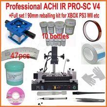 ACHI IR PRO-SC V4 infrared BGA rework station upgrade from IR6500 IR9000 with 90mm Professional bga stencils 250K solder ball
