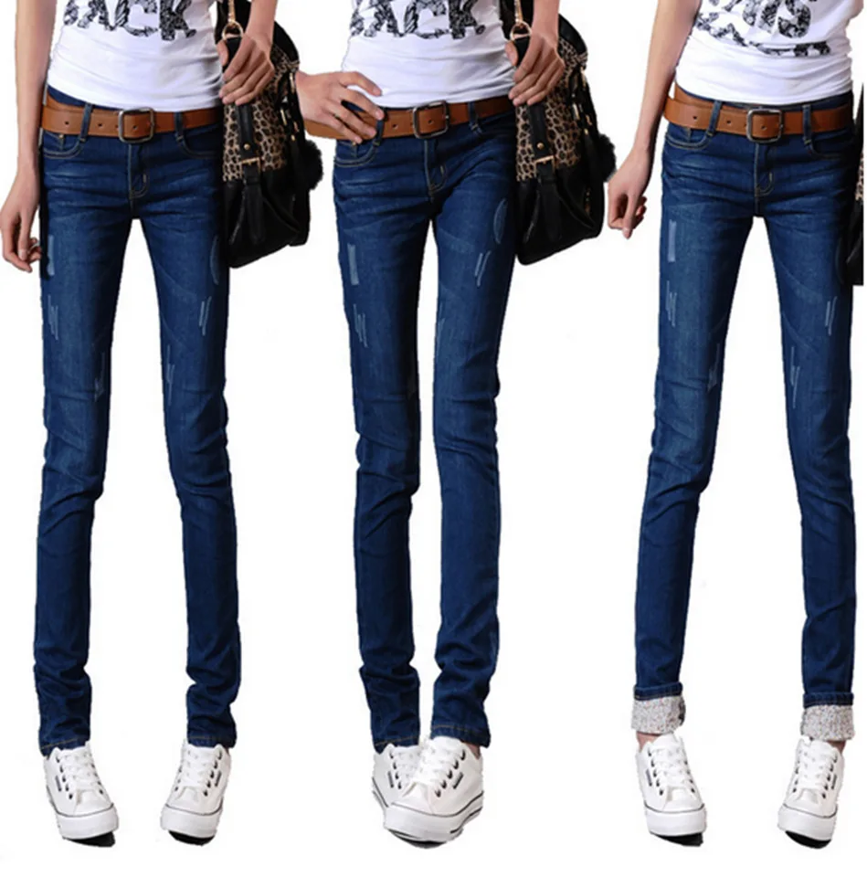 Women Sexy Pencil Denim korean Jeans Slim Ladies' Brand Stretch Skinny