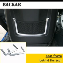 Backar, АБС-пластик, автомобильный Стайлинг сетчатый карман рамка позади сиденья, декоративные наклейки для BMW F30 F34 F35 3 серии 320i 316i аксессуары