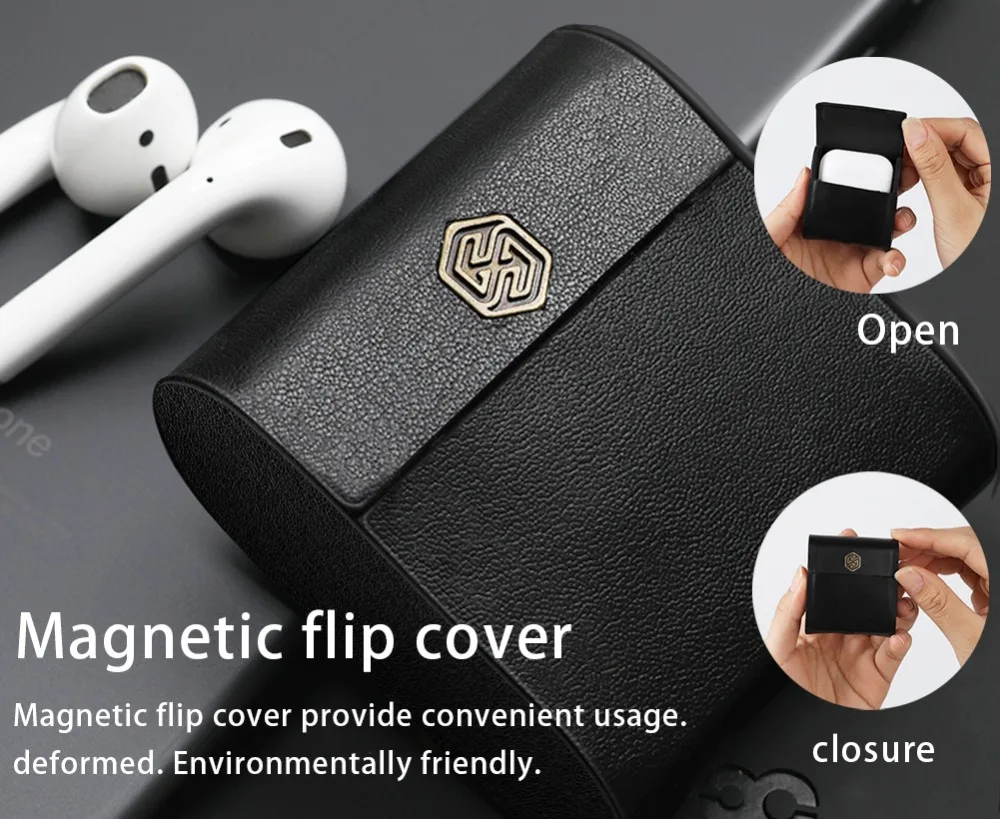 Nillkin для AirPods чехол беспроводной зарядки защитный Qi Стандартный Apple совместим с