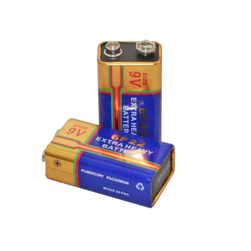 

New 12pcs 12x 6F22 Alkaline Battery 9V Laminated Carbon Batteries for Alarm Wireless Microphone Mercury Free Long working life