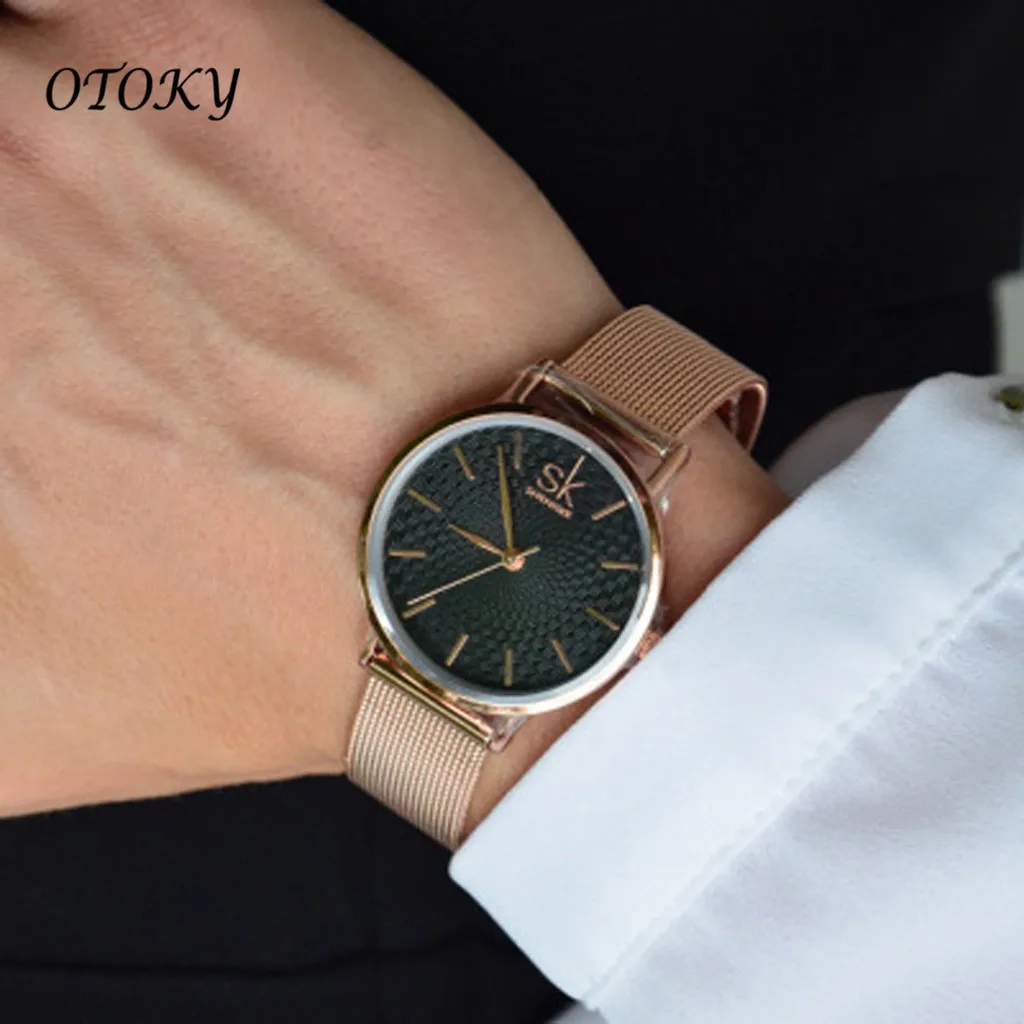 OTOKY часы женские модные часы из нержавеющей стали женские водонепроницаемые наручные часы Роскошные женские ювелирные изделия reloj mujer relogio feminino