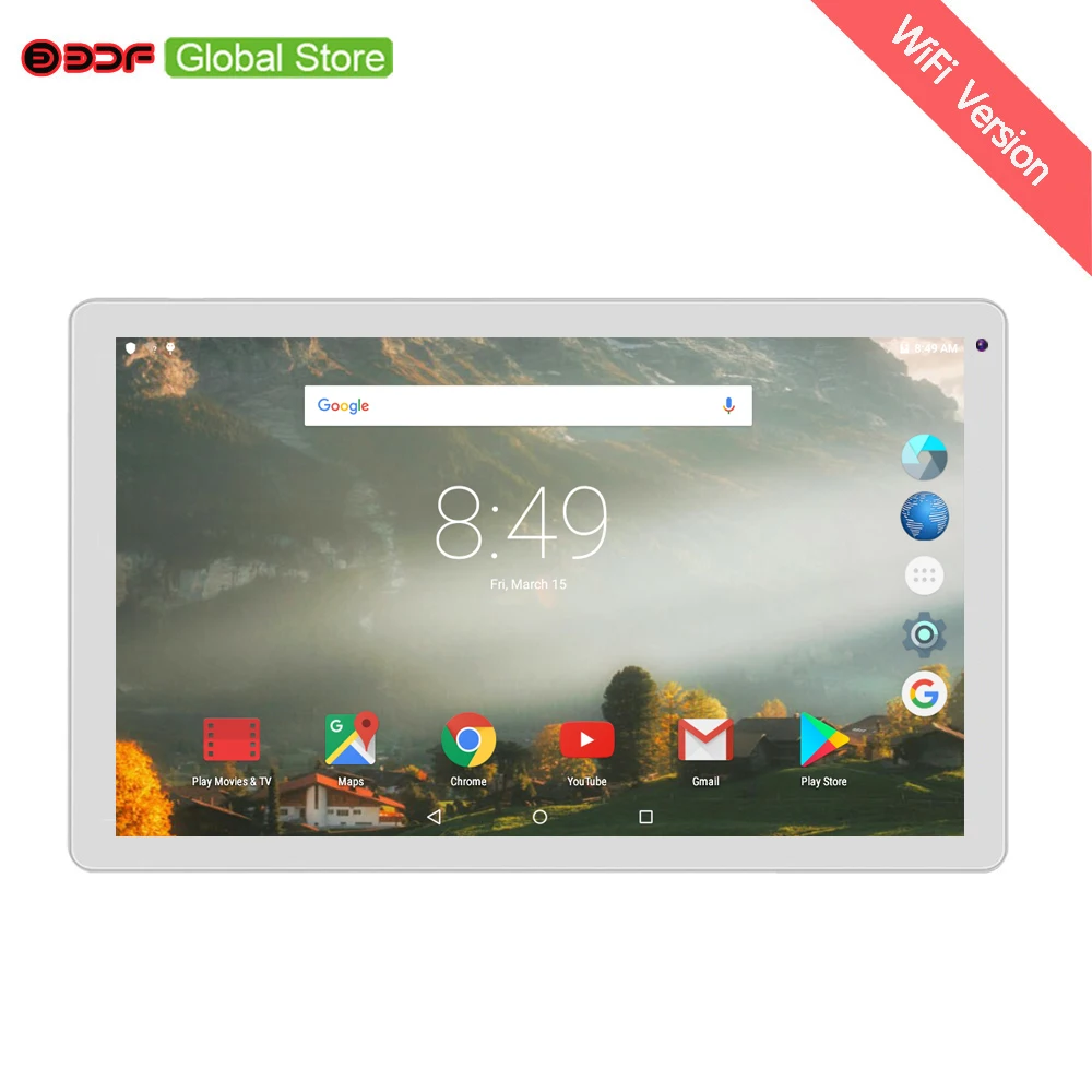 

10.1 Inch tablet Android Quad Core Android 5.1 Tablets Pc 1GB+32GB 5000Mah Battery 0.3M+2.0M Cameras WiFi Tablets 8 9 10 Inch