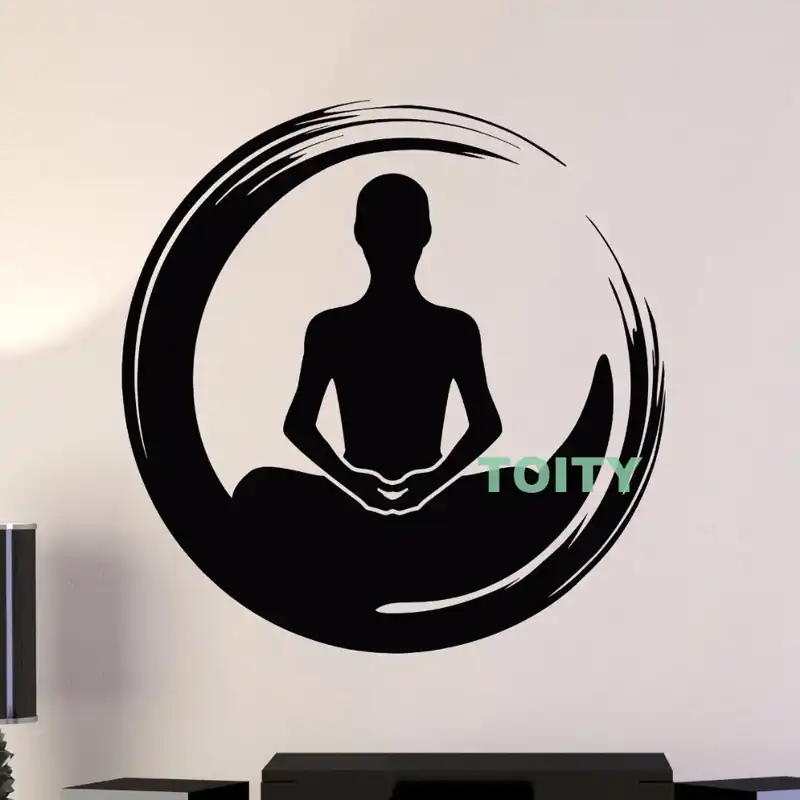 28 dessins Enso arbre Zen cercle Sticker mural bouddhisme