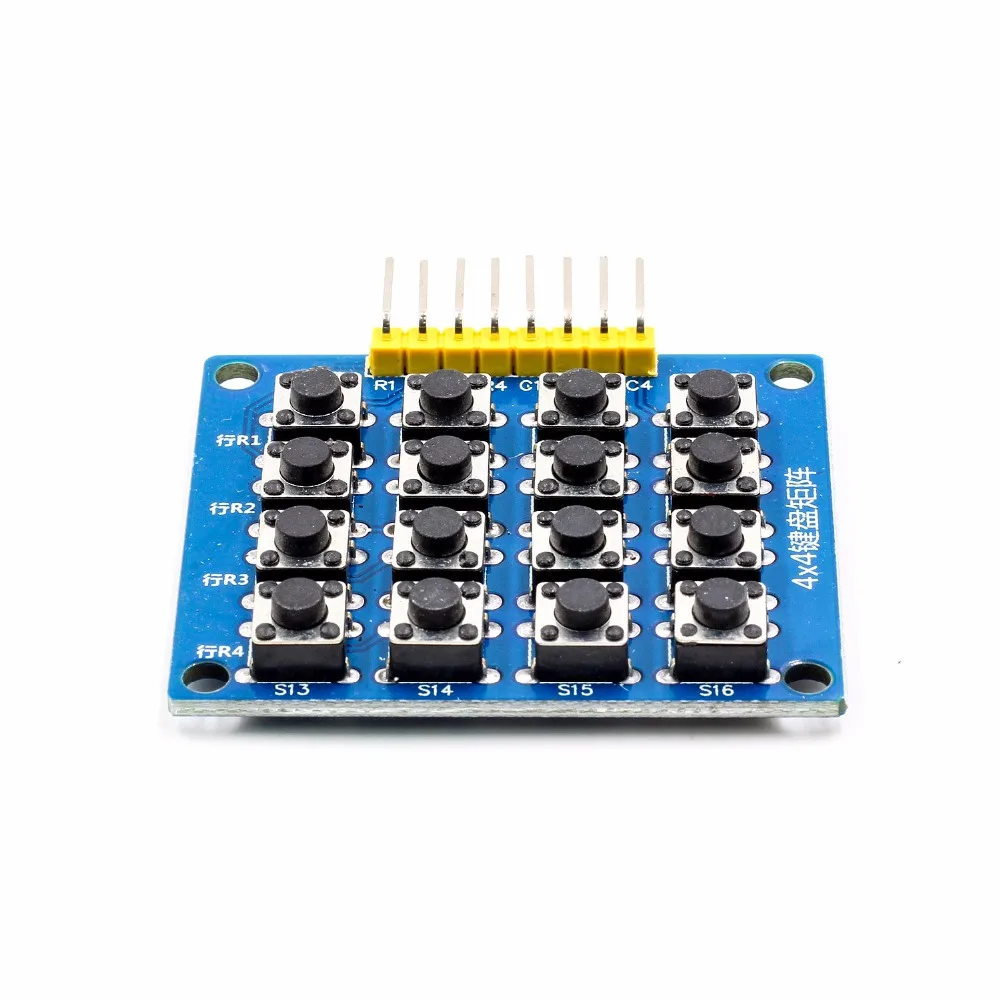 8pin 4x4 4*4 Matrix 16 Keys Button Keypad Keyboard Breadboard Module Mcu for arduino Diy Kit