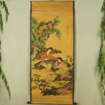 

China Antique collection Boutique Calligraphy and painting piano Flute diagram