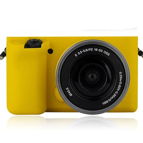 Мягкий силиконовый чехол для камеры чехол для Sony a6000 ILCE-6000L - Цвет: Yellow