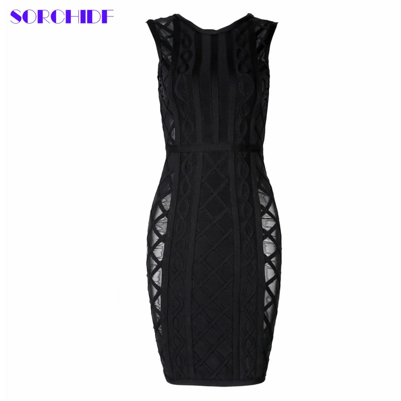 Sorchidf Весна платье Женщины взлетно посадочной полосы Bodycon О образным вырезом