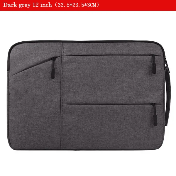 Soomile сумка для ноутбука 15,6 дюймов для женщин и мужчин Оксфорд рукав сумка для ноутбука сумка для компьютера чехол Портативный мужской портфель бренд - Color: Dark grey 12 inch
