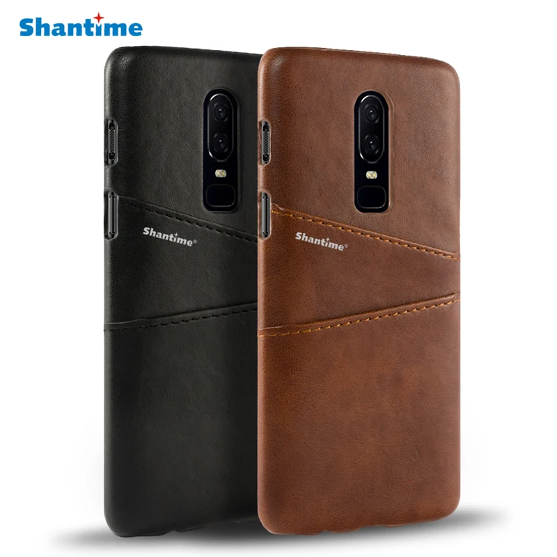 

Pu Leather Back Cover For Oneplus 6 Wallet Case For Oneplus 2 Business Case For Oneplus 6T Card Slots Phone Bag Case