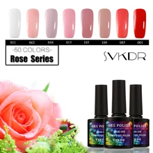 SVKDR 10 мл замочить от УФ-лак для ногтей розовый серии УФ светодио дный лампы гель Лаки польский цветной гель для ногтей пальто гель лак для ногтей DIY ногтей инструменты