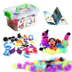 Детские развивающие креативные игрушки для самостоятельной сборки, вставляемые кубики, 872 шт., крючок, шар, магические вставки, блоки