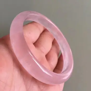 

Genuine Natural Rose Quartz Madagascar Woman Bangle AAA Inner Diameter 59.5mm