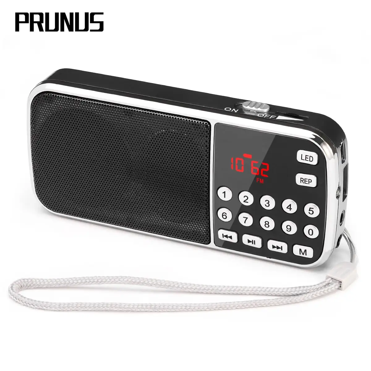 Мини Портативный FM Hi Fi USB SD MP3 радиоприемник PRUNUS J 189 цифровой карманный со скрытой