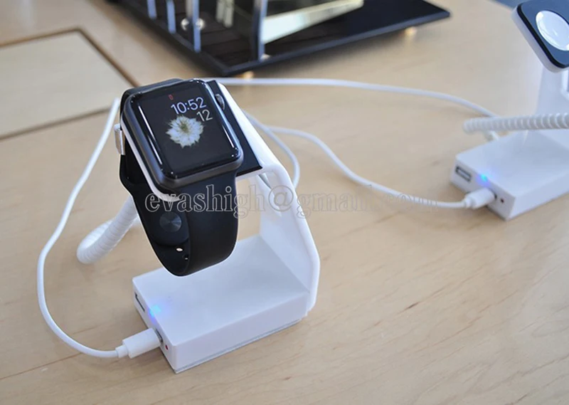 Relógio de Segurança do Assaltante Titular para Relógios Prevenção de Perda Apple Alarme Suporte Anti-roubo Expositor Inteligentes Loja Varejo Exposição 10x 12 Cheap Kits de sistema de alarme