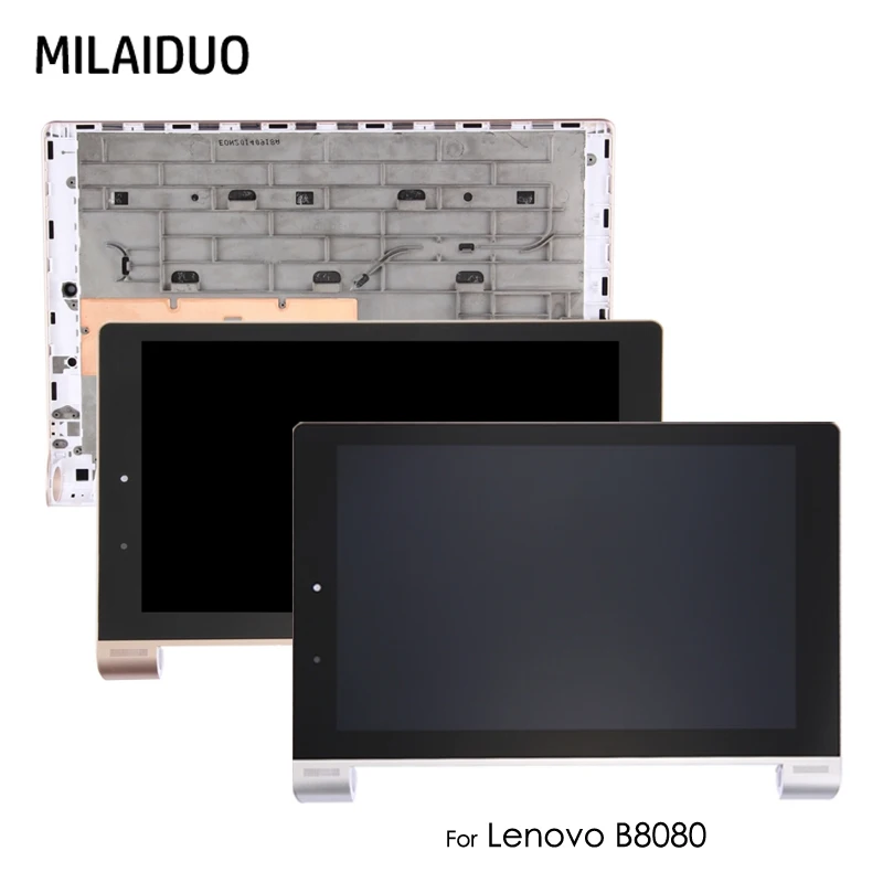 

LCD Display For Lenovo Yoga 10 B8080 B8080-F B8080-H Touch Screen Digitizer with Frame Full Assembly Replacement New Silver Gold