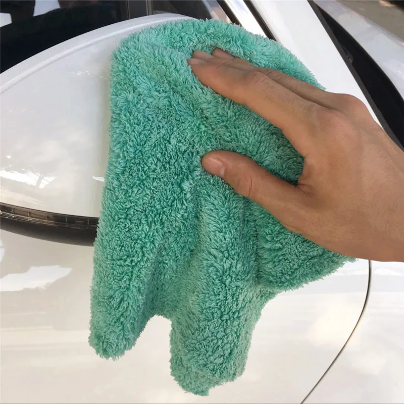 60X40 см 500 г/см высококачественное полотенце из микрофибры для автомобиля, ультрамягкое полотенце без кромки, идеально подходит для мытья автомобиля, сушки и детализации