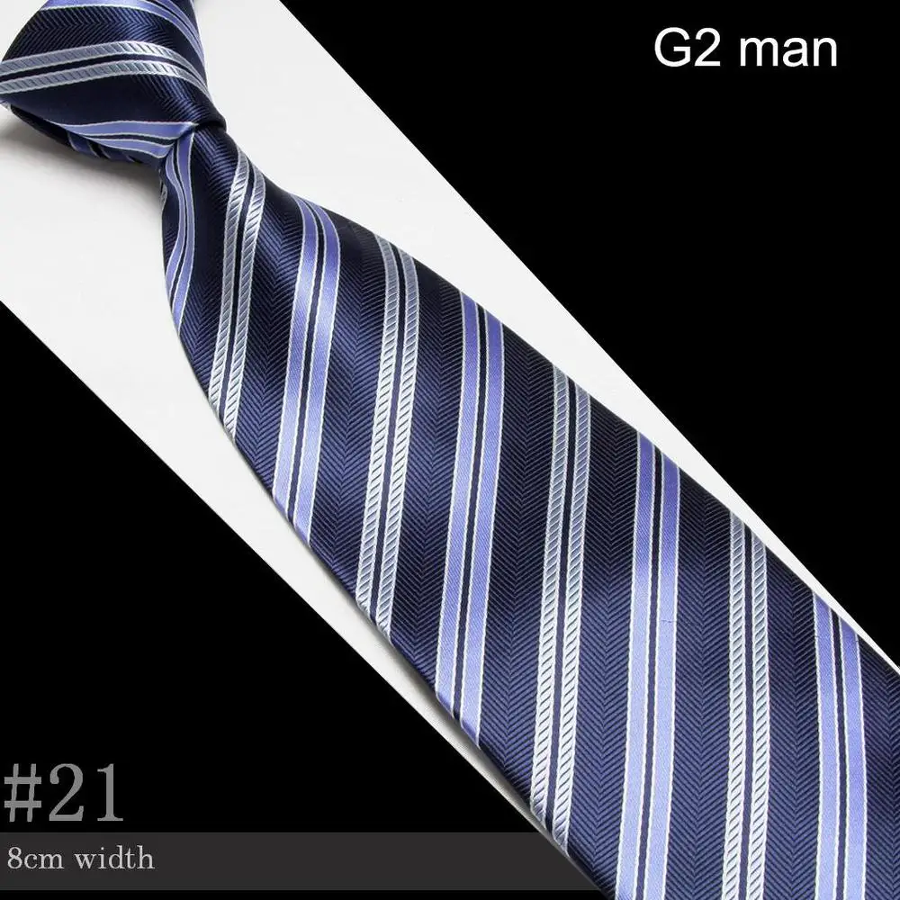 Новые полосатые галстуки для мужской галстук - Цвет: 21