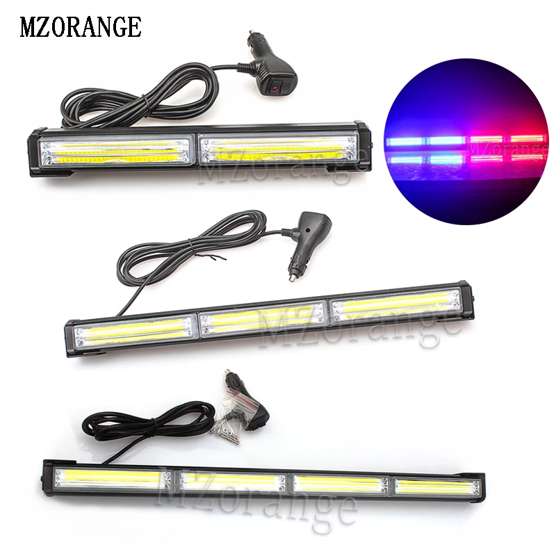 

MZORANGE 36W - 72W COB led Strobe light Police Ambulance Car Truck DRL Emergency Flashing Firemen Auto LED Warning Lights