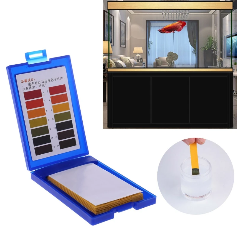 1 14 PH Test Paper Tropical Aquarium Fish Tank Water Testing Kit 80pcs