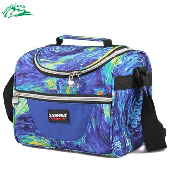 

Portable Camping Cooler 7L Lunch Bags Insulated Thermal Lunch box Picnic Tote Handbags Refrigerator Kids Bag Shoulder