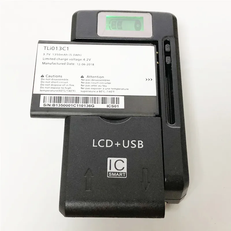 

3.7V 1350mAh TLi013C1 For Alcatel Go Flip 4043 4044 4043S 4044V 4044W 4044O Battery + SS-8 Charger