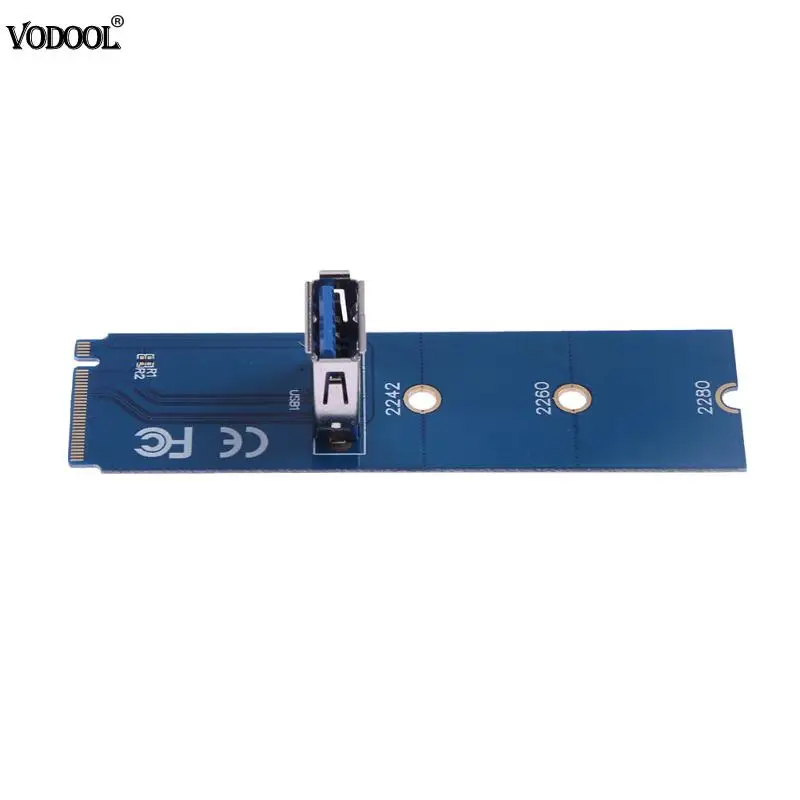 New M.2 NGFF to PCI-E X16 Slot Converter Adapter Graphic Mining Riser Card Screwd USB 3.0VGA Strengthen Extension Screwdriver