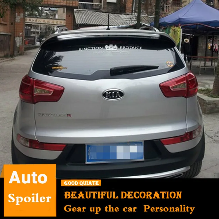 

For Kia Sportage Spoiler 2011-2017 hatchback ABS Material Car Rear Wing Primer Color Trunk Rear Spoiler Sport decoration 2013