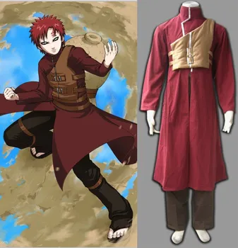 

NARUTO Sabaku no Gaara cosplay Burgandy costume halloween