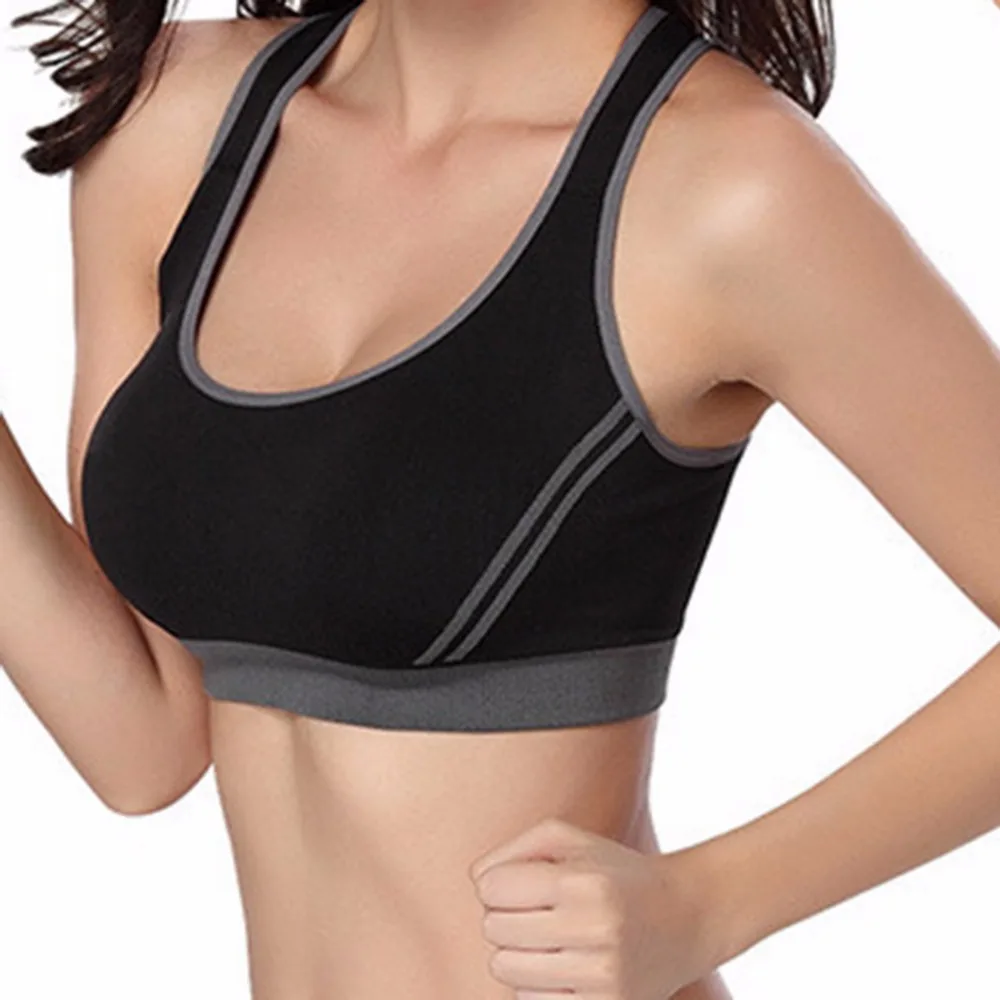 

Hot Selling ! Multicolors ! Women Padded Top Athletic Vest Gym Fitness Sports Bra Stretch Cotton Seamless popular