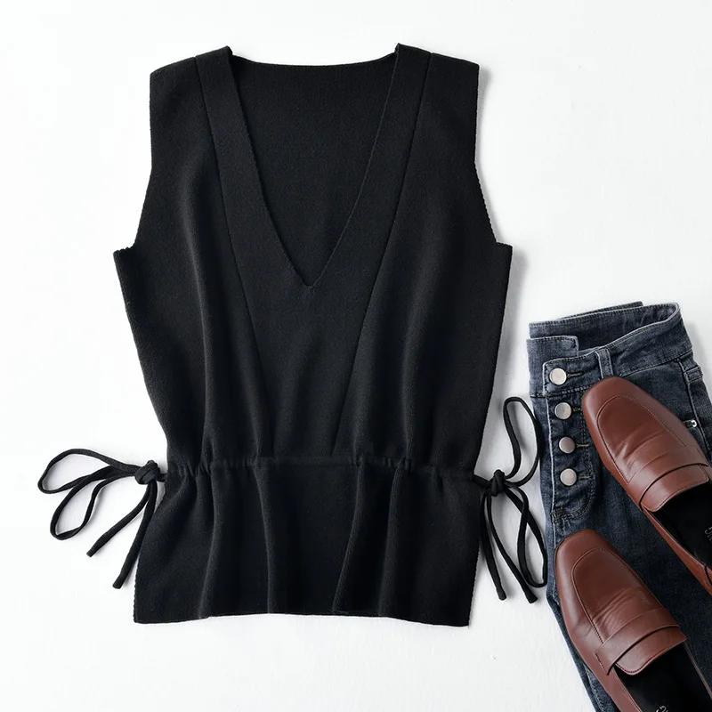 new sweater vest women fine wool material sleeveless sweater V collar pullover female fashion vest sweaters new sweater vest women fine wool material sleeveless sweater V collar pullover female fashion vest sweaters