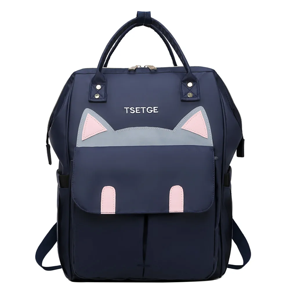 

OCARDIAN Fashion 2019 Summer Women's Backpack School Bags For Teenagers Backpack Female Nylon Travel Bags Girls Cat Mochila J27