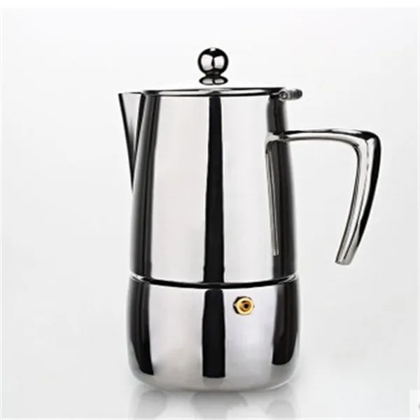 Stainless Steel Moka Pot Italian Mocha Coffee Maker Extract Machine Family Stainless Steel Moka Pot Italian Mocha Coffee Maker Extract Machine Family