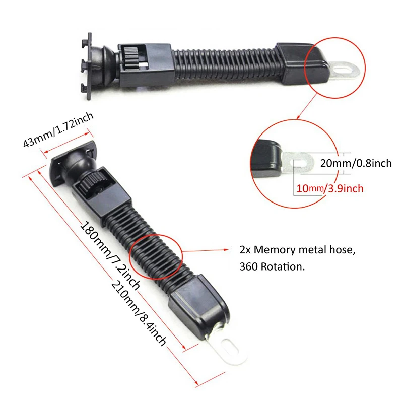 Fimilef Motorcyle Car Rearview Mirror Mount Bag Phone Holder Phone GPS Waterproof Case Phone Bag Stand Waterproof Touch Screen (4)