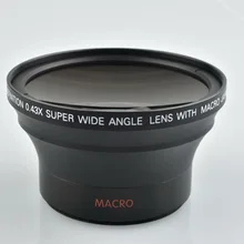 Дополнительный объектив 0,43x Рыбий глаз камеры 58 мм Супер широкоугольный SLR и цифровой объектив камеры