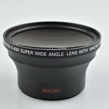

Additional Lens of 0.43X Fisheye Camera 58MM Super Wide-angle SLR and Digital Camera Lens