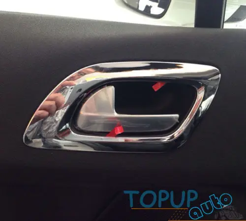 Хромированная Крышка для внутренней дверной ручки рамка CITROEN 2010 2011 2012 2013 2014 2015 2016
