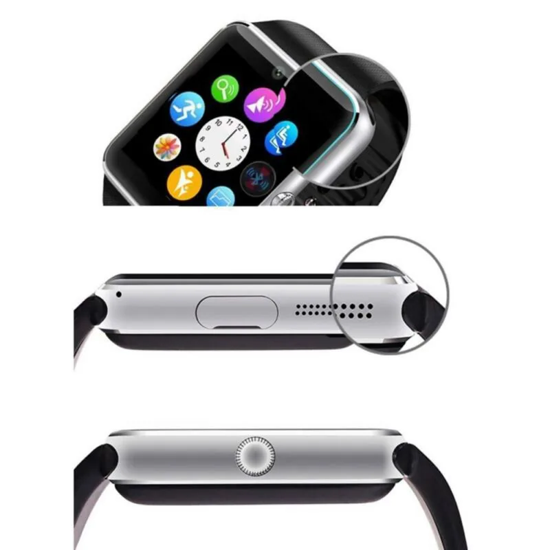1,5 дюймов Смарт ЖК часы карта Bluetooth 3,0 GT08 носить часы многоязычный мониторинг здоровья мужской браслет для телефона Android