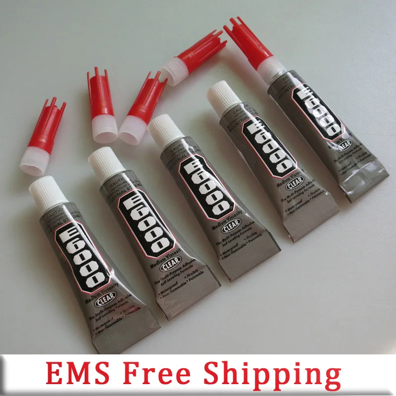 

500 Pcs E6000 5ml And 500 Pcs Nozzles Diy Adhesive EMS Free Shipping