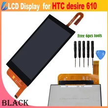 LL TRADER Black Brand New Original Quality For HTC Desire 610 LCD Display Touch Screen Digitizer Assembly Tools + Free shipping