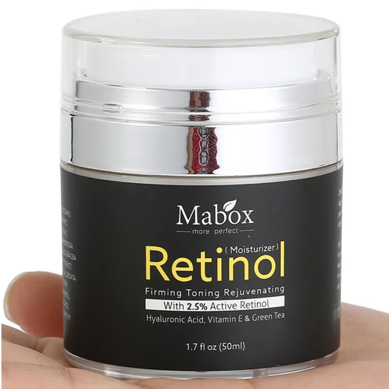 Retinol 2.5% Антивозрастной дневной и ночной увлажняющий крем для лица и глаз Гиалуроновая Кислота Витамин Е и зеленый чай cс кремы