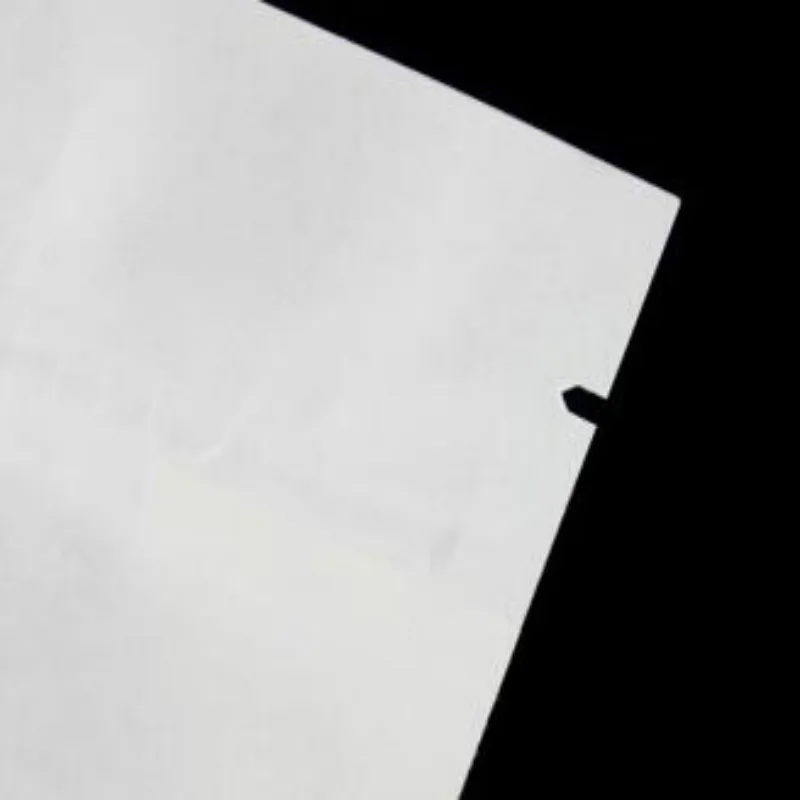 100pcs/lot White Packing Bag Zip Lock With Bottom And Side Front With Window Packages Stand Up Paper Bags 19041301