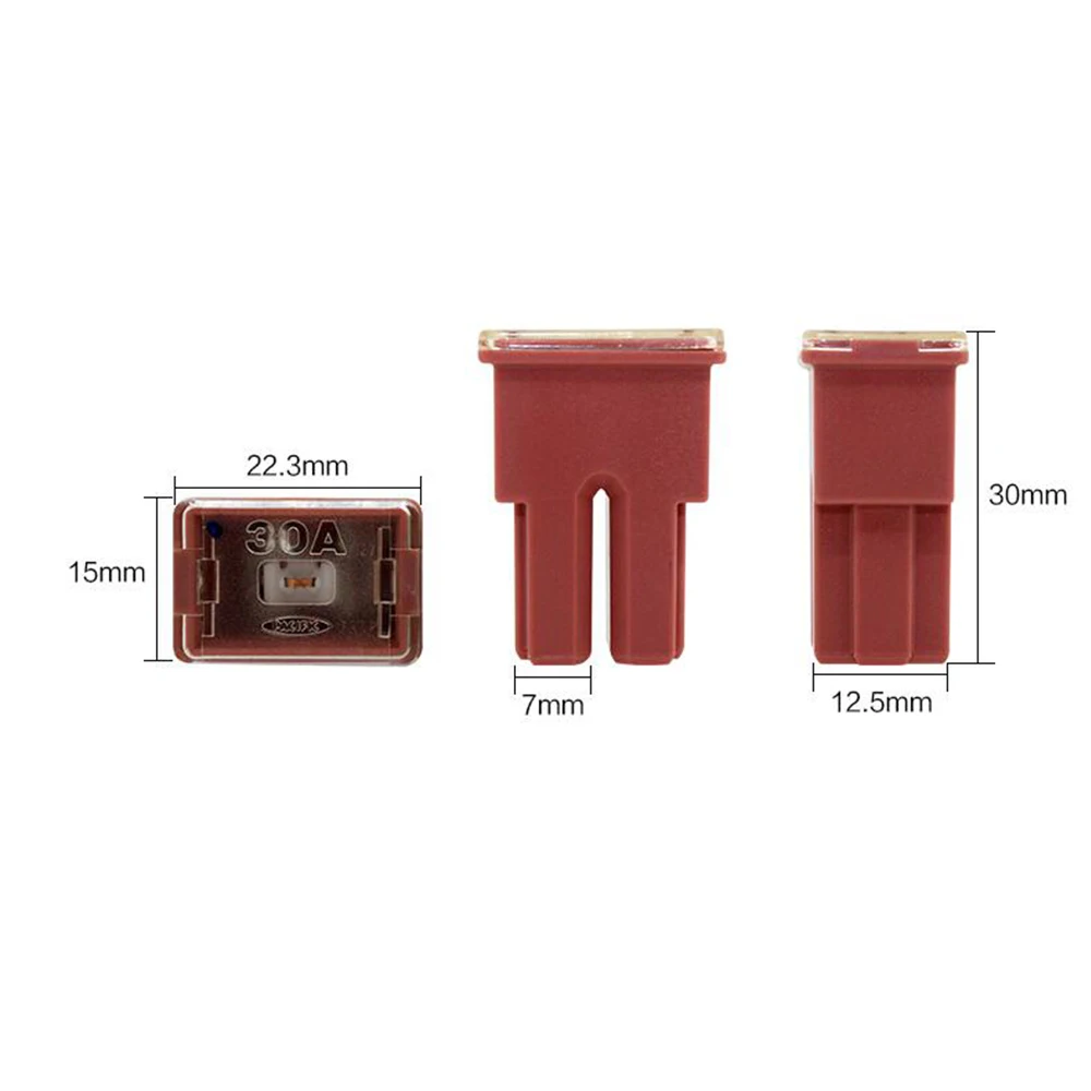 Car Fuses Kit 1PC Insurance Car Auto Square Fuse Tube Waterproof Fuse Box 30A 40A 50A 60A for Excavator