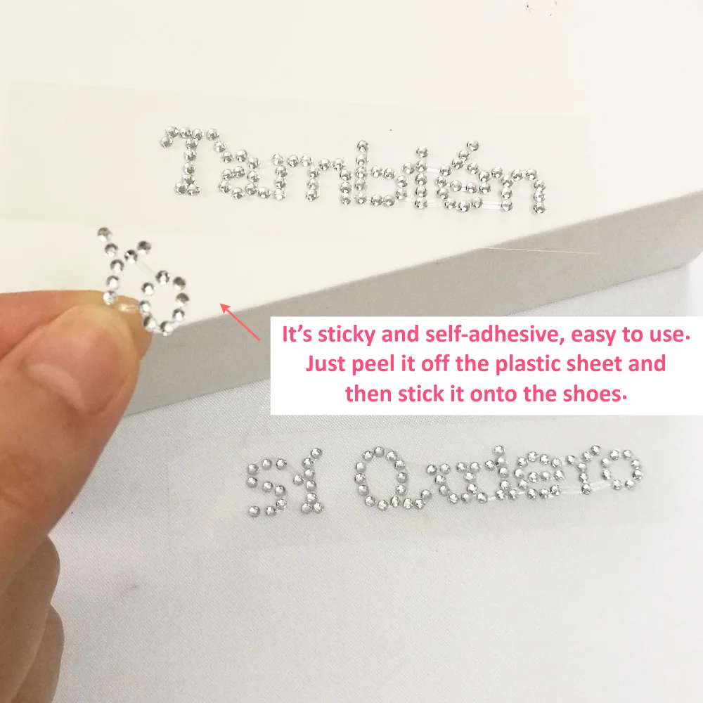 si Quiero Yo Tambien wedding shoes sticker
